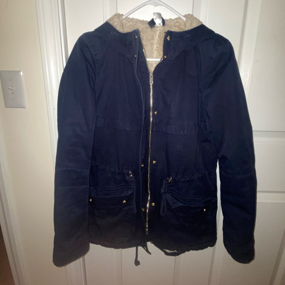 H&M Furry Lined Utility Jacket